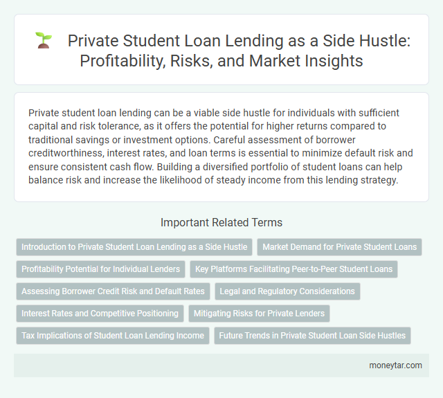 Private Student Loan Lending as a Side Hustle: Profitability, Risks, and Market Insights