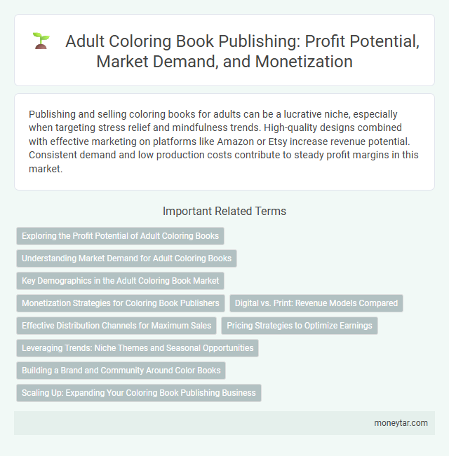 Adult Coloring Book Publishing: Profit Potential, Market Demand, and Monetization