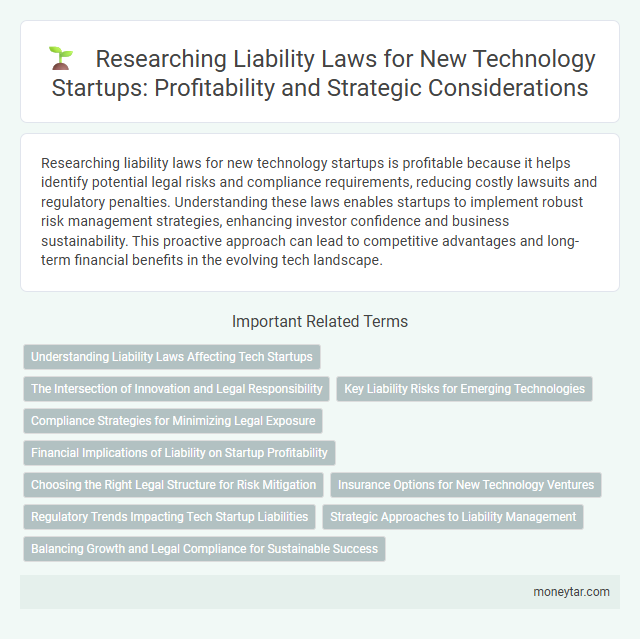 Researching Liability Laws for New Technology Startups: Profitability and Strategic Considerations