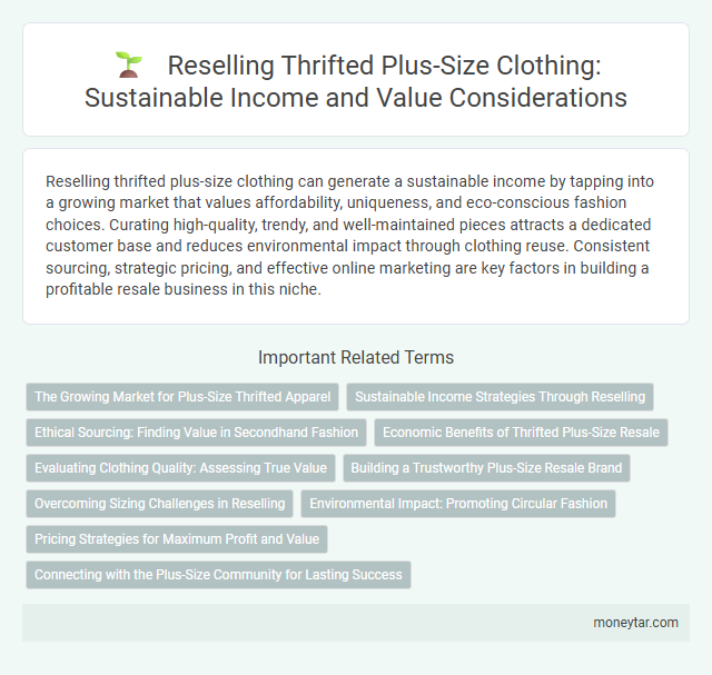 Reselling Thrifted Plus-Size Clothing: Sustainable Income and Value Considerations