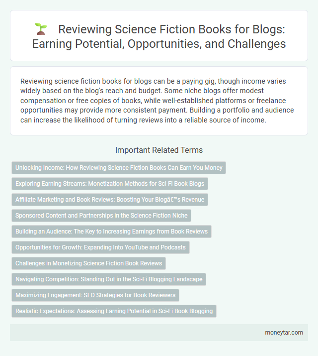 Reviewing Science Fiction Books for Blogs: Earning Potential, Opportunities, and Challenges