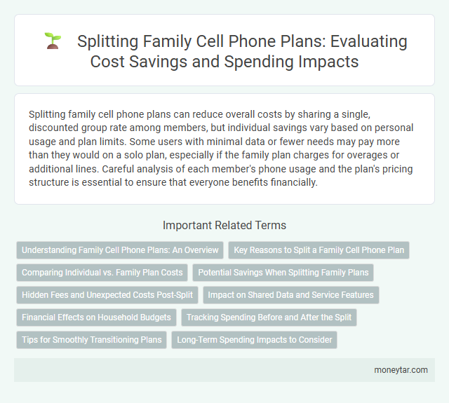 Splitting Family Cell Phone Plans: Evaluating Cost Savings and Spending Impacts