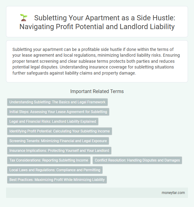 Subletting Your Apartment as a Side Hustle: Navigating Profit Potential and Landlord Liability