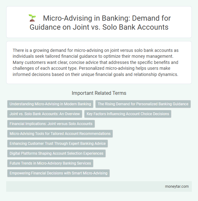 Micro-Advising in Banking: Demand for Guidance on Joint vs. Solo Bank Accounts