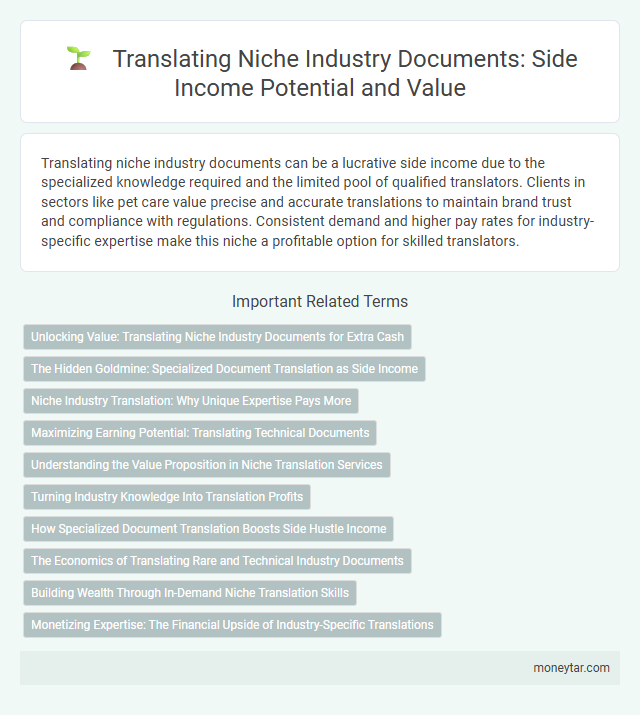 Translating Niche Industry Documents: Side Income Potential and Value