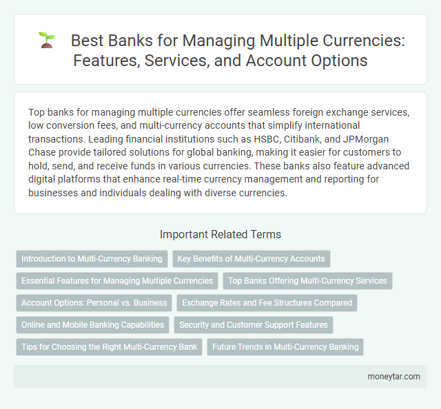 Best Banks for Managing Multiple Currencies: Features, Services, and Account Options