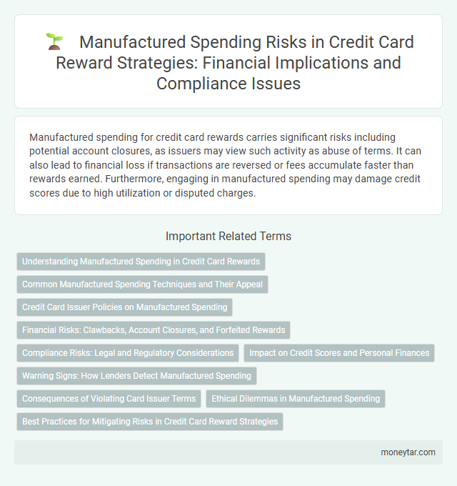 Manufactured Spending Risks in Credit Card Reward Strategies: Financial Implications and Compliance Issues