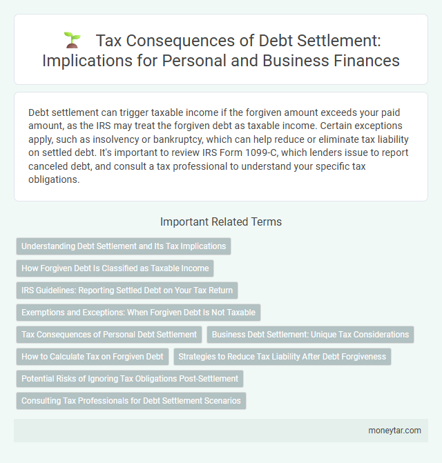 Tax Consequences of Debt Settlement: Implications for Personal and Business Finances
