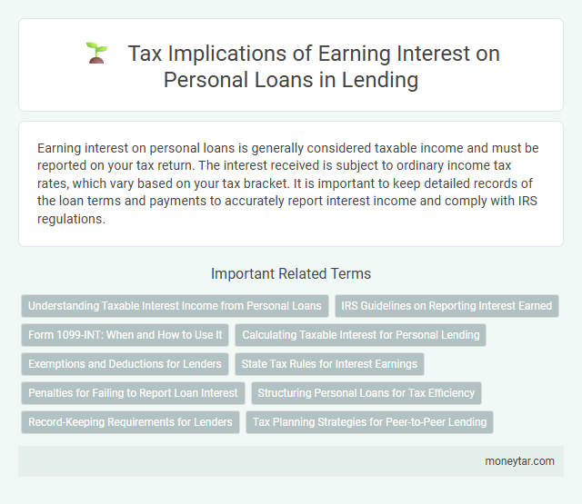 Tax Implications of Earning Interest on Personal Loans in Lending