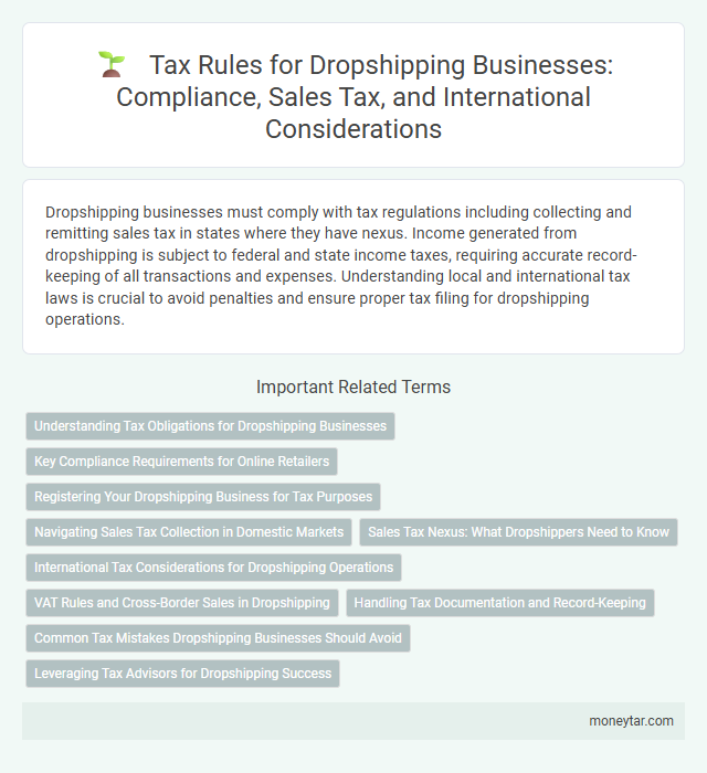 Tax Rules for Dropshipping Businesses: Compliance, Sales Tax, and International Considerations