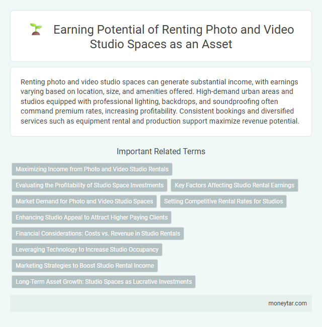 Earning Potential of Renting Photo and Video Studio Spaces as an Asset