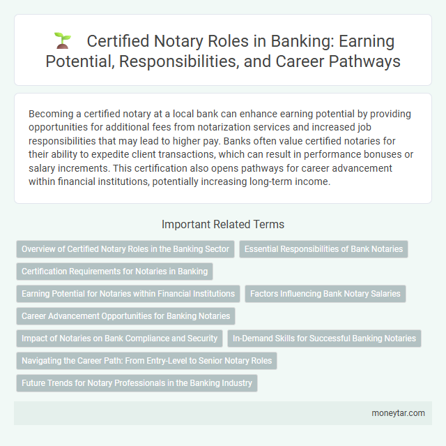 Certified Notary Roles in Banking: Earning Potential, Responsibilities, and Career Pathways