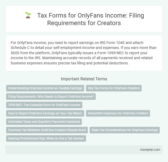 Tax Forms for OnlyFans Income: Filing Requirements for Creators