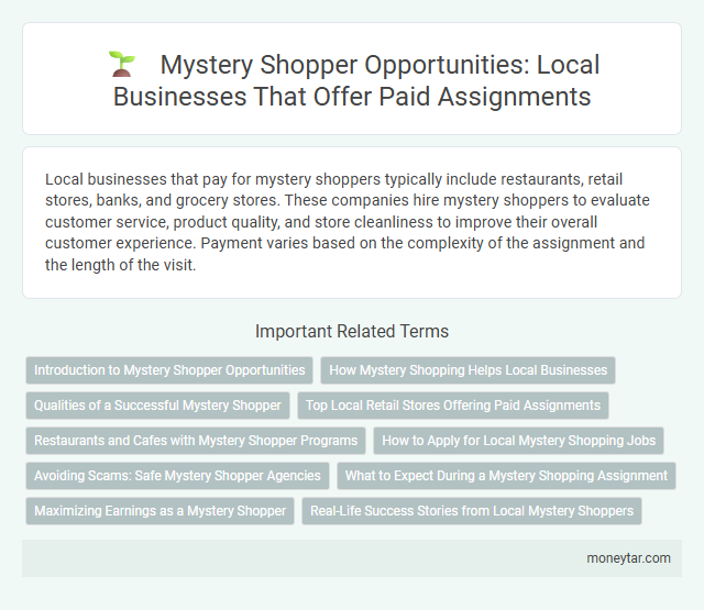 Mystery Shopper Opportunities: Local Businesses That Offer Paid Assignments