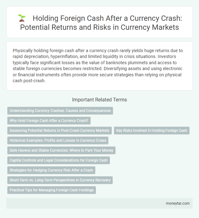 Holding Foreign Cash After a Currency Crash: Potential Returns and Risks in Currency Markets