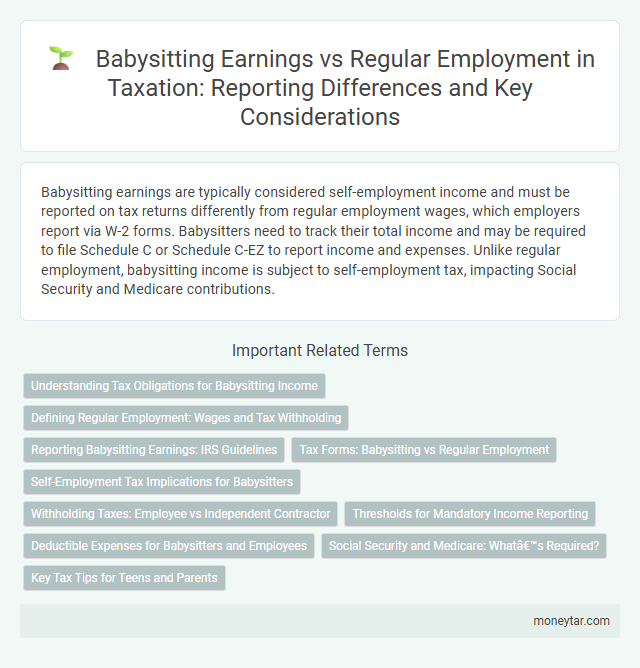 Babysitting Earnings vs Regular Employment in Taxation: Reporting Differences and Key Considerations