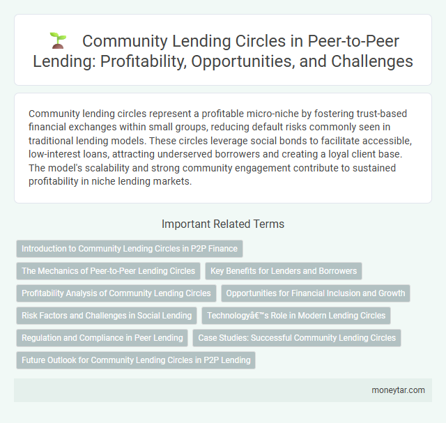 Community Lending Circles in Peer-to-Peer Lending: Profitability, Opportunities, and Challenges