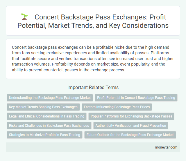 Concert Backstage Pass Exchanges: Profit Potential, Market Trends, and Key Considerations