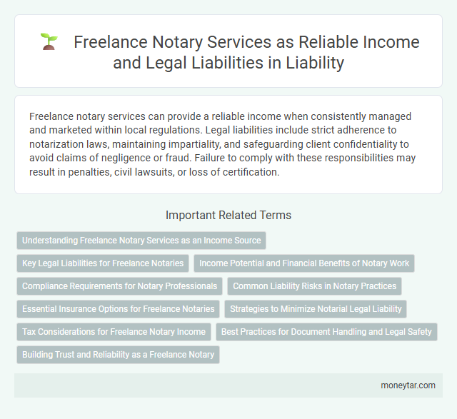 Freelance Notary Services as Reliable Income and Legal Liabilities in Liability