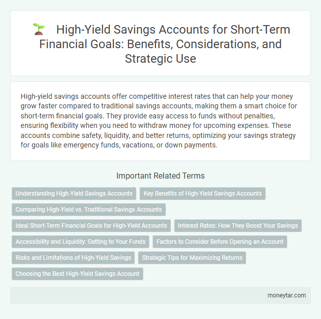 High-Yield Savings Accounts for Short-Term Financial Goals: Benefits, Considerations, and Strategic Use