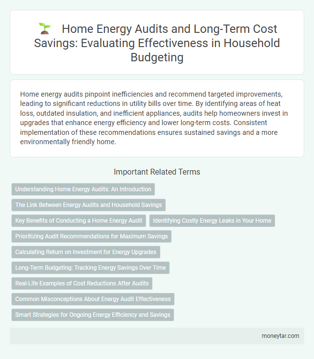 Home Energy Audits and Long-Term Cost Savings: Evaluating Effectiveness in Household Budgeting