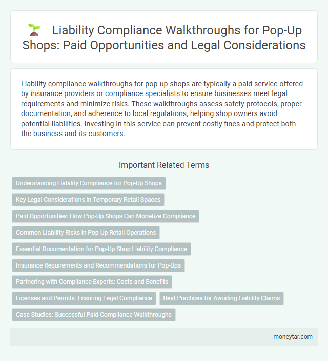 Liability Compliance Walkthroughs for Pop-Up Shops: Paid Opportunities and Legal Considerations