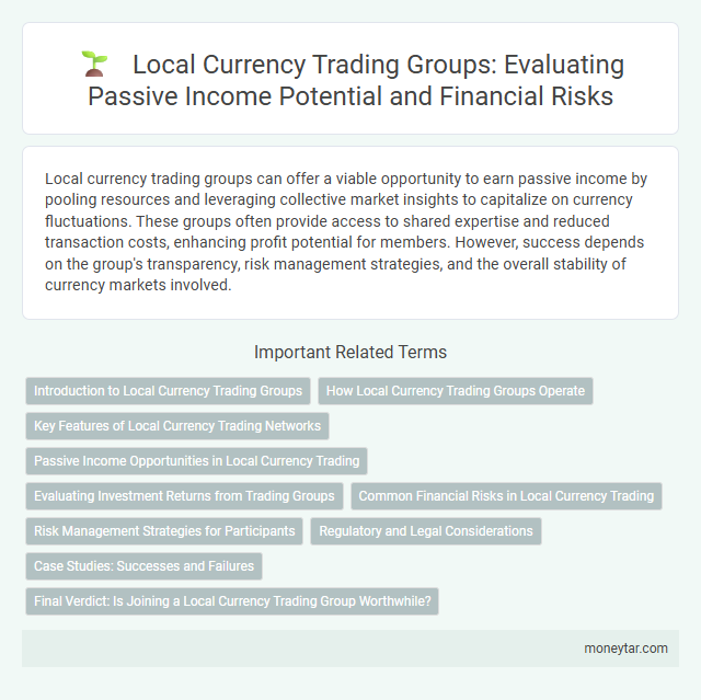 Local Currency Trading Groups: Evaluating Passive Income Potential and Financial Risks