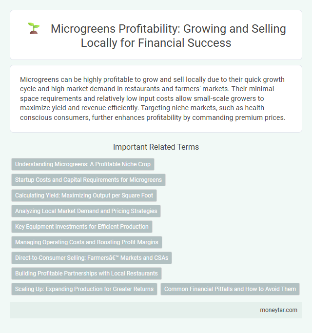 Microgreens Profitability: Growing and Selling Locally for Financial Success