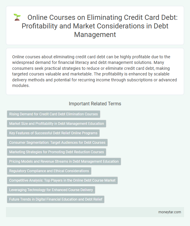 Online Courses on Eliminating Credit Card Debt: Profitability and Market Considerations in Debt Management