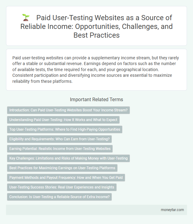 Paid User-Testing Websites as a Source of Reliable Income: Opportunities, Challenges, and Best Practices