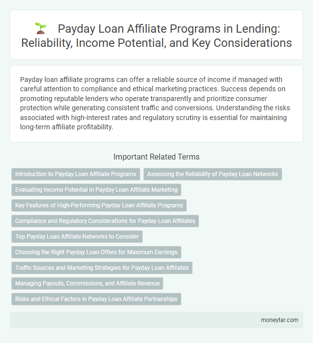Payday Loan Affiliate Programs in Lending: Reliability, Income Potential, and Key Considerations
