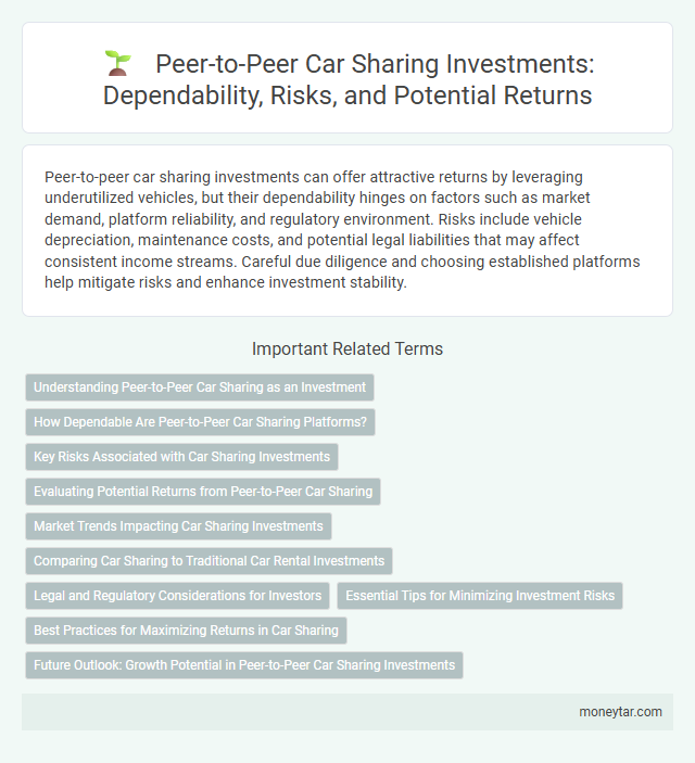 Peer-to-Peer Car Sharing Investments: Dependability, Risks, and Potential Returns
