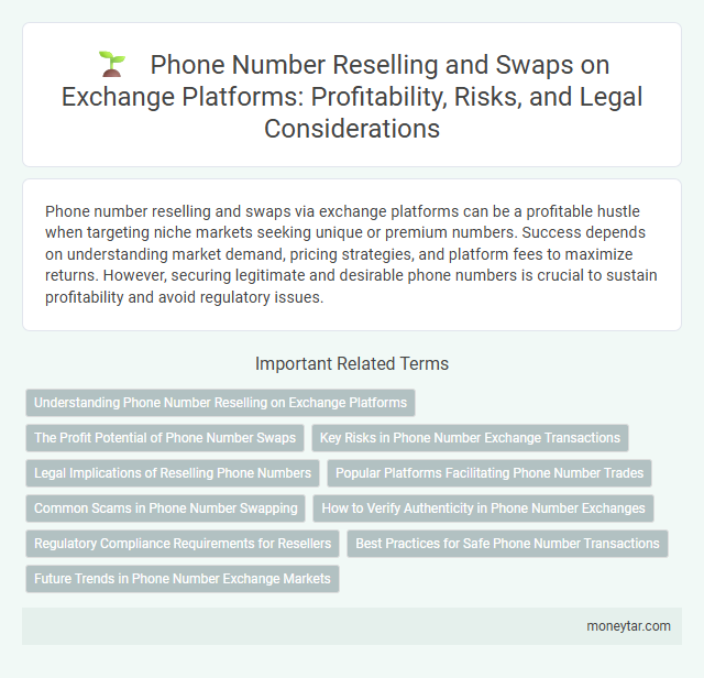 Phone Number Reselling and Swaps on Exchange Platforms: Profitability, Risks, and Legal Considerations
