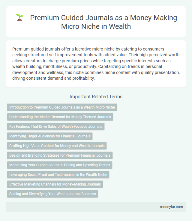 Premium Guided Journals as a Money-Making Micro Niche in Wealth