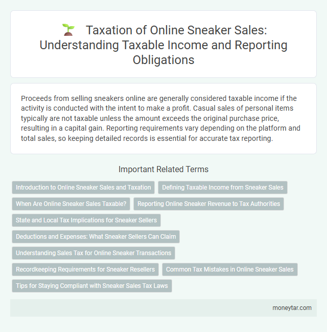 Taxation of Online Sneaker Sales: Understanding Taxable Income and Reporting Obligations