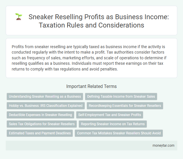 Sneaker Reselling Profits as Business Income: Taxation Rules and Considerations