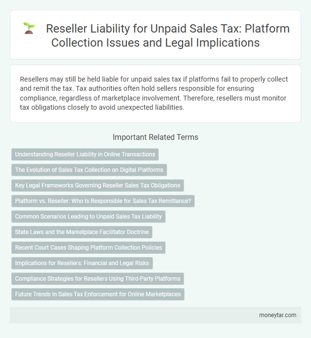 Reseller Liability for Unpaid Sales Tax: Platform Collection Issues and Legal Implications