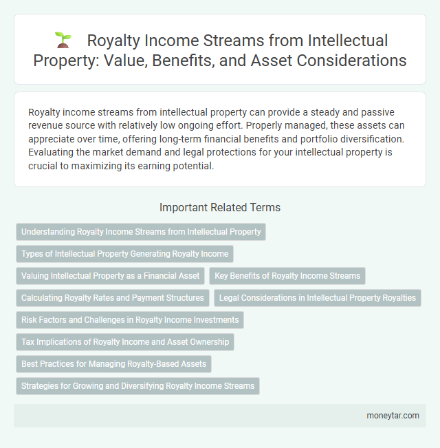 Royalty Income Streams from Intellectual Property: Value, Benefits, and Asset Considerations