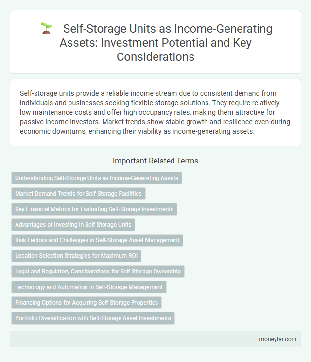 Self-Storage Units as Income-Generating Assets: Investment Potential and Key Considerations