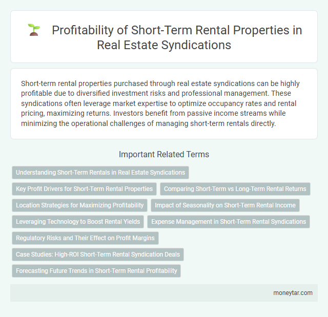Profitability of Short-Term Rental Properties in Real Estate Syndications