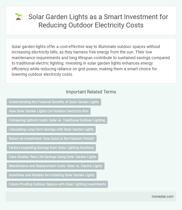 Solar Garden Lights as a Smart Investment for Reducing Outdoor Electricity Costs