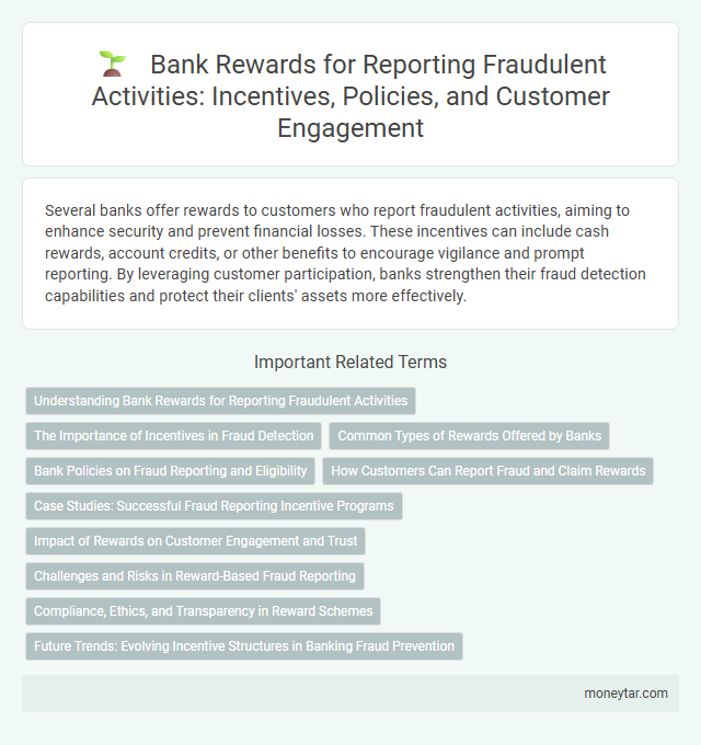 Bank Rewards for Reporting Fraudulent Activities: Incentives, Policies, and Customer Engagement