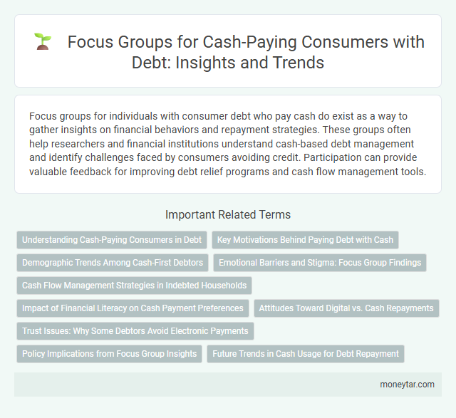 Focus Groups for Cash-Paying Consumers with Debt: Insights and Trends
