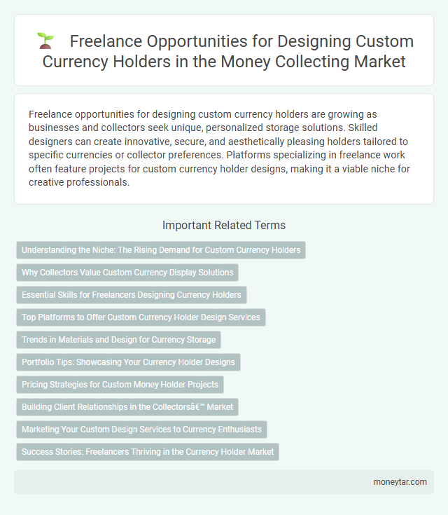 Freelance Opportunities for Designing Custom Currency Holders in the Money Collecting Market