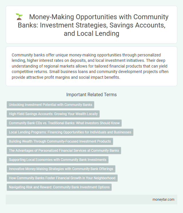 Money-Making Opportunities with Community Banks: Investment Strategies, Savings Accounts, and Local Lending