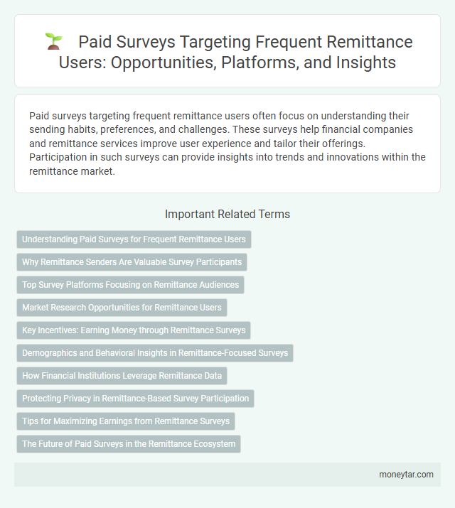 Paid Surveys Targeting Frequent Remittance Users: Opportunities, Platforms, and Insights