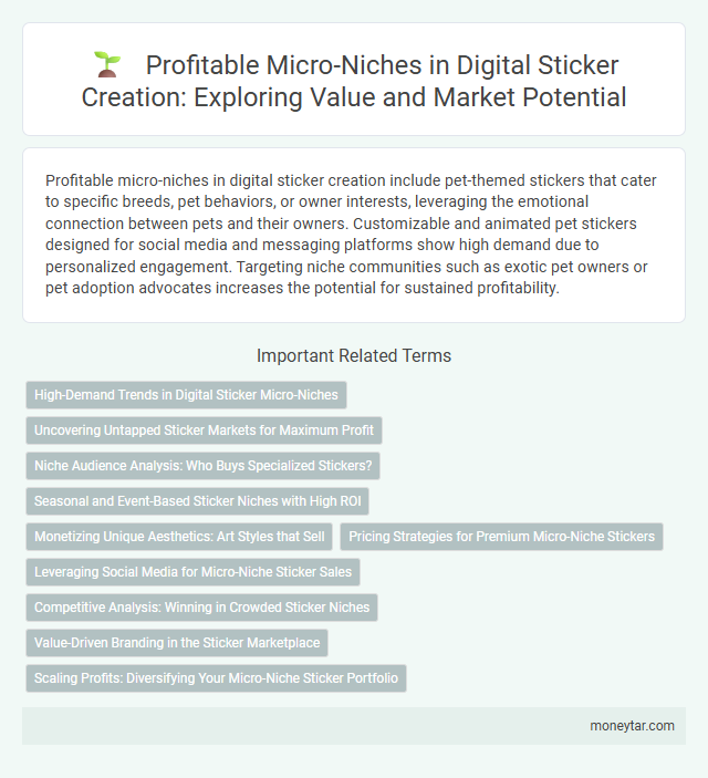 Profitable Micro-Niches in Digital Sticker Creation: Exploring Value and Market Potential