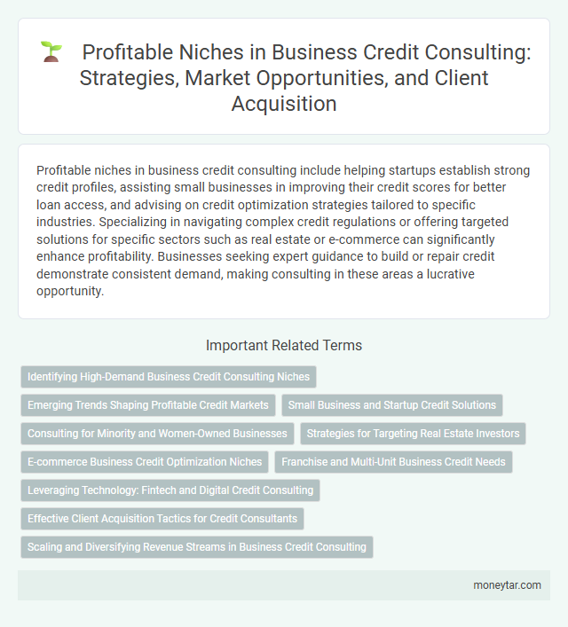 Profitable Niches in Business Credit Consulting: Strategies, Market Opportunities, and Client Acquisition