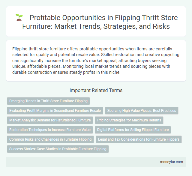 Profitable Opportunities in Flipping Thrift Store Furniture: Market Trends, Strategies, and Risks