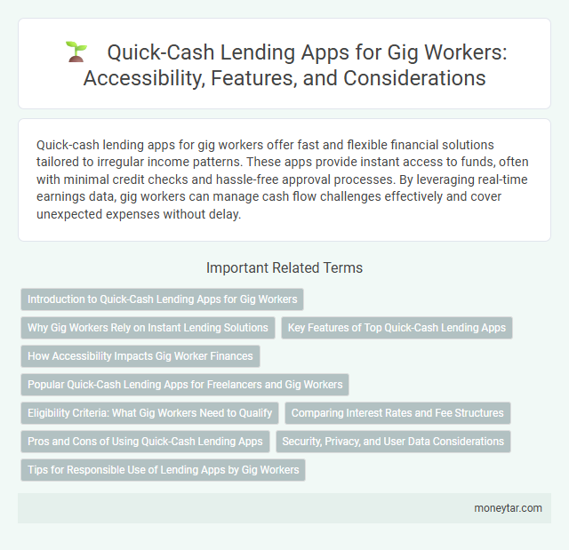 Quick-Cash Lending Apps for Gig Workers: Accessibility, Features, and Considerations